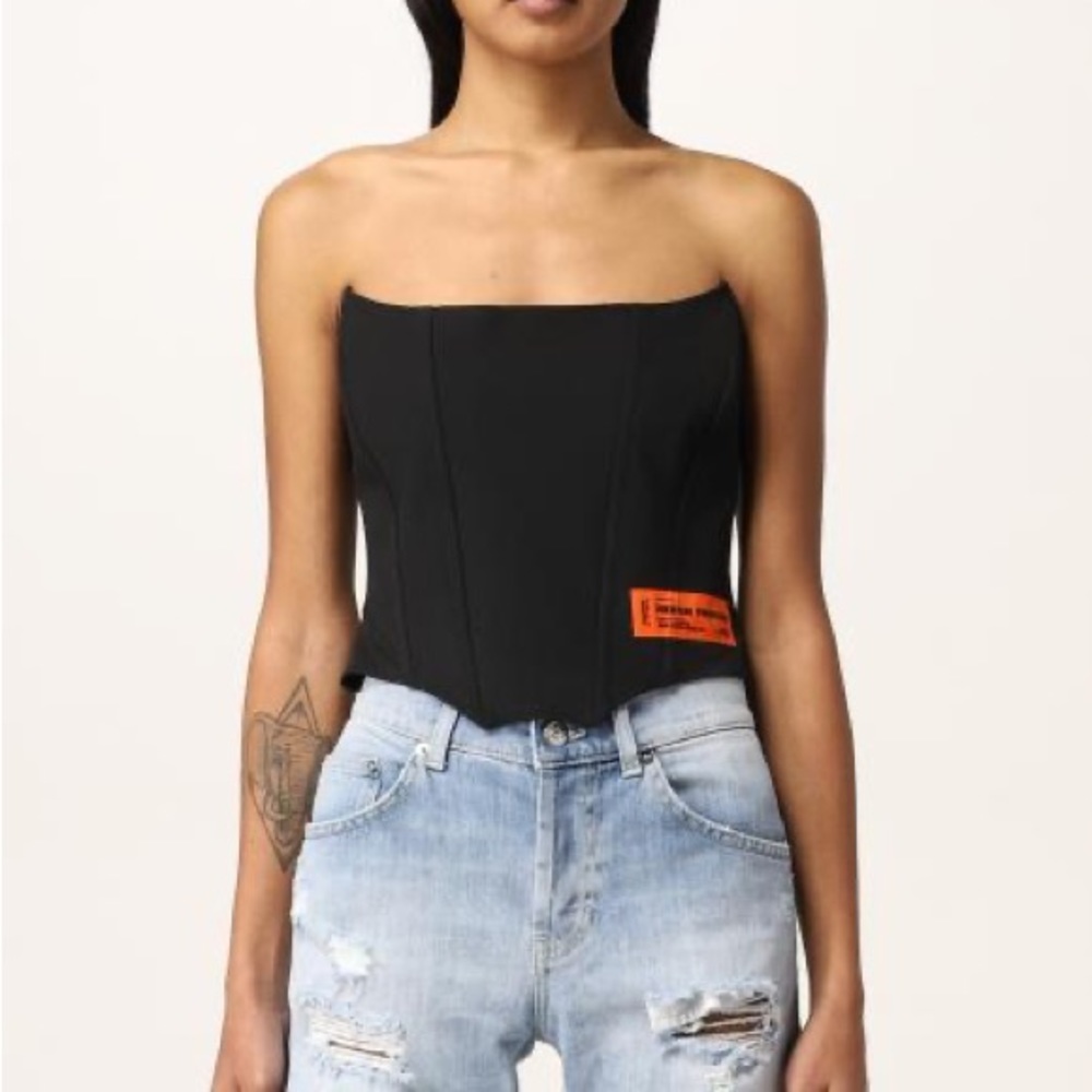 Authentic Heron Preston black corset